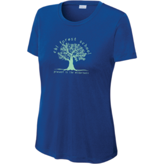 Ladies Short Sleeve Performance Shirt - Royal Blue